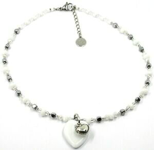 �y���������z�W���G���[�E�A�N�Z�T���[ �A���e�B�J�������[�i���F�l�c�B�A�l�b�N���X�z���C�g�O���X�y���_���g�n�[�gcollana antica murrina venezia, cob61a02, cuore vetro bianco pendente