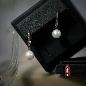 yzWG[EANZT[ COEhzCg\bhVo[orecchini perle coltivazione tondo bianco argento massiccio 925 9mm10mm tz2 b18