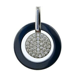 yzWG[EANZT[ yfeBtGA[WFgfBGZ~PGILVfXWRjEipendentif en argent 925 rhodie, ceramique et oxydes zirconium chaine en option