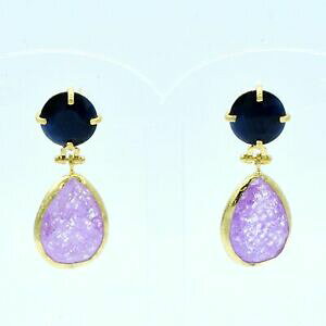 yzWG[EANZT[ ACXLbgACWRCOS[hbLZ~vVXWFXg[nhaylas cat eye, zircone orecchini 21ct placcato oro semi preziosi gems