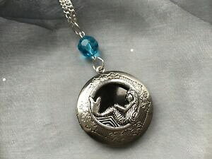 yzWG[EANZT[ Ob^[}[Chy_glbNXV[_IlbNXK[glitter sirena ciondolo collana, collana con medaglione di mare, le donne ragazza regalo