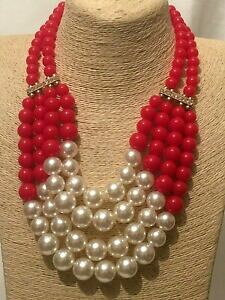 yzWG[EANZT[ r[YEFfBOp[lbNXr[Ydichiarazione grosso lungo grande large rossa perline con perline finta collana di perle matrimonio