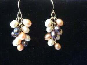 yzWG[EANZT[ Vo[X^[OCOhbvp[uChChIuIi[925 argento sterling orecchini a goccia perle coltivate nuziale damigella donore