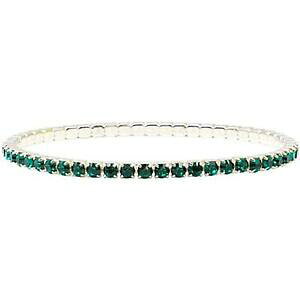 yzWG[EANZT[ NX^[hXgb`Vo[g[uXbgXtXL[NCcrystal world verde stretch bracciale silvertone elementi made with swarovski cry