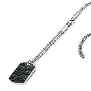 yzWG[EANZT[ `F[UpVIbeBYlbNXX`[v[gubNWRcollana uomo cesare paciotti targhetta in acciaio zirconi neri incisione