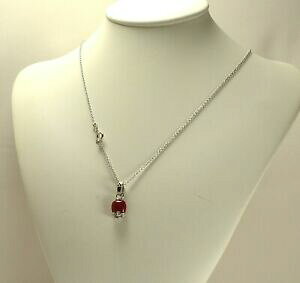yzWG[EANZT[ Vo[y_gbhxlbNXWRcollana con ciondolo in argento 925 campanella rossa con zirconi agdv 0111 r