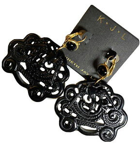 �y���������z�W���G���[�E�A�N�Z�T���[ �P�l�X�W�F�C���[���S�[���h�v���[�g�u���b�N�W�F�C�h���W�����Kkenneth jay lane kjl 22k oro piastra runway intagliato nero giada resina mega