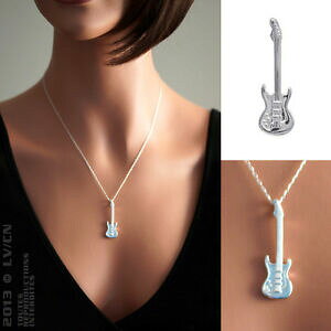 yzWG[EANZT[ yfeBtM^[AA[WFgpendentif guitare en argent 925