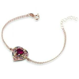 【送料無料】ジュエリー・アクセサリー ブレスレットウーマンエンリコシルバーロゼクオーレスワロフスキーbracciale donna enrico coveri jewels ecj026 argento 925 rose cuore swarovski