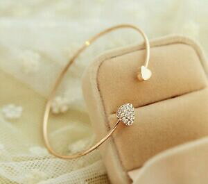 �y���������z�W���G���[�E�A�N�Z�T���[ �u���X���b�g�G���t�H�����h�N�[���v�[���t�F��bracelet en or forme de coeur pour femme