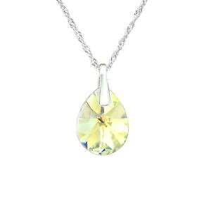 yzWG[EANZT[ `F[EBYNX^XtXL[RVFCveBA[YVo[fB[XlbNXcatena con cristallo swarovski R forma lacrime argento 925 collana da donn