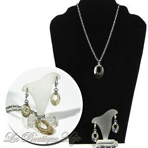 yzWG[EANZT[ ZbglbNXCOXtXL[NX^WG[set collana orecchini, swarovski elements cristalli, ca 46 cm, bigiotteria