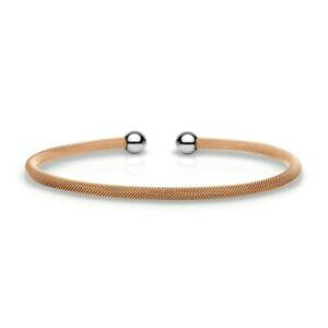 【送料無料】ジュエリー・アクセサリー ステンレスチャームメッシュロゼスレーブbering schiava per charms in acciaio inox mesh rose acciaio 626310x