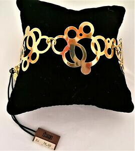 yzWG[EANZT[ EmAG[uXbgE[}uXS[hWbhS[hou1ar unoaerre bracciale donna ottone dorato oro semirigido effetto bolle sapone