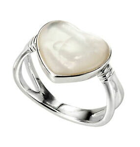 yzWG[EANZT[ GcVo[E[}Vo[X^[OzCg}U[Iup[n[gOelements silver donna 925 argento sterling bianco madreperla cuore anello