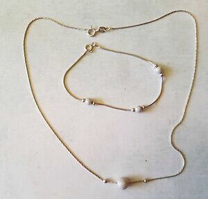 yzWG[EANZT[ ATulbNXuXbg\bhVo[A\[gensemble collana e braccialetto assortiti in argento massiccio 347