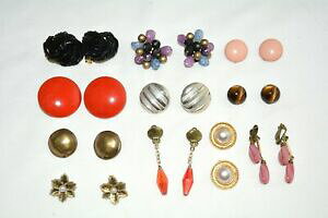 yzWG[EANZT[ Be[WNbv_ObhU[`[YW_pvintage orecchini a perno a clip amp; dangle pelle rossa charles jourdan paris 1960s