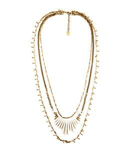 【送料無料】ジュエリー・アクセサリー マルチランクゴールドロングネックレスタッセルマザーオブパールホワイトファインオリジナルcollana lungo dorato multirank tassel da madreperla bianco fine 3 in 1 o