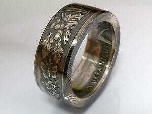 yzWG[EANZT[ tjENCio^tCBe[Wstilizzato 2 hryvni ucraina 2006 argentati fiori, uccelli, farfallavintage