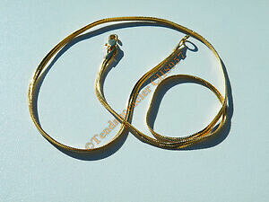 yzWG[EANZT[ `FCRA[T[y^CXeXX`[hvP}CT[ygchaine collier serpentine 55 cm pur acier inox dore plaque or maille serpent 3mm