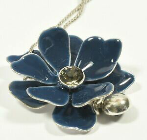 yzWG[EANZT[ Giy_gS[WXlbNX?xsplendido pilgrim collana con pendente fiore smaltato ~ mai indossato con etichette