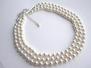 �y���������z�W���G���[�E�A�N�Z�T���[ �X�����t�X�L�[�N���X�^���r�[�Y�C���`�W���R���}���`�X�g�����h�l�b�N���Xcc2 14 pollici collana girocollo multi strand realizzati con perle di cristallo swarovs