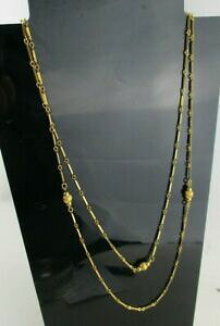 yzWG[EANZT[ Be[Wlg[S[hNOlbNX`F[vintage monet tono oro collegamento collana lunga catena lucido 139cm