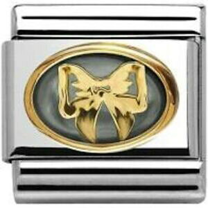 yzWG[EANZT[ m~l[gNVbNO[}U[Iup[{E`[nomination classic grigio madreperla fiocco charm 03051702 rrp  45