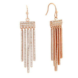 yzWG[EANZT[ o[T\tBAbLo[y_gt@bVCObertha sophia donna 18kt rg placcato barretta pendenti moda orecchini brj10563eo