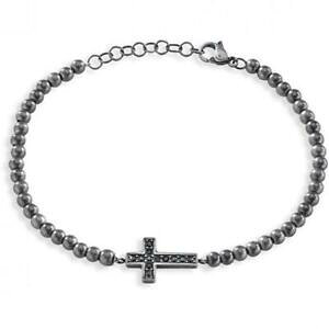 yzWG[EANZT[ ubNNX^X`[ZN^[uXbgbracciale sector uomo saih15 acciaio nero cristallo