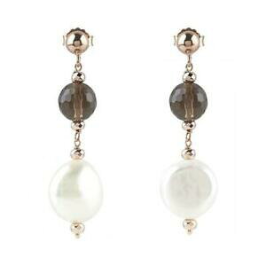 �y���������z�W���G���[�E�A�N�Z�T���[ �C�������O�u���X�E�[�}���V���o�[���[�Y�S�[���h�p�[��orecchini bliss donna 20077941 argento oro rosa perla