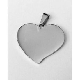 【送料無料】ジュエリー・アクセサリー アイデアステンレスハートペンダントciondolo cuore con foto incisione in acciaio inox come splendida idea regalo