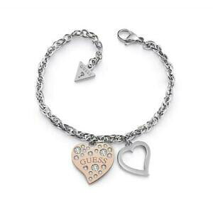 yzWG[EANZT[ uXbgXeXXtXL[n[g[bracciale donna guess ubb78095 acciaio inossidabile swarovski cuore rose