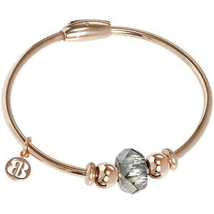 yzWG[EANZT[ {bJ_~~fB[XuXbg[YS[hXtXL[NX^boccadamo mimmi bracciale donna rigido pvd oro rosa con cristallo swarovski