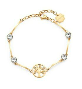 yzWG[EANZT[ uXEFC`NX`[uXbgS[hCtc[bracciale brosway chakra acciaio 316l bhkb037 albero della vita gold