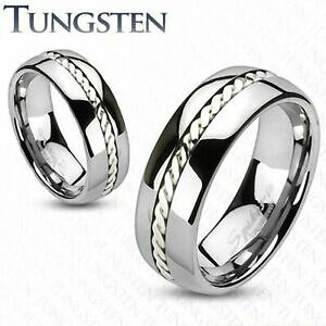 �y���������z�W���G���[�E�A�N�Z�T���[ �^���O�X�e���V���o�[���[�vanello di fidanzamento tungsteno corda in argento