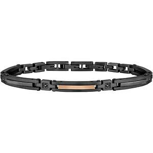 yzWG[EANZT[ YuXbgZN^[GiW[uXbgX`[ubN[YS[hWRjbracciale uomo sector energy saft26 bracelet acciaio nero oro rosa zirconi