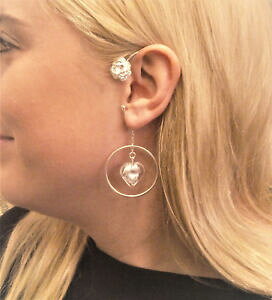 【送料無料】ジュエリー・アクセサリー ジョリコオークレムカフシルバーシートハートクリスタルグラスハートハートホワイトjoliko ohrklemme ear cuff argento foglio cuore cristallo vetro cuore heart bianco s