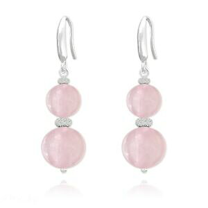 yzWG[EANZT[ u[NhGCAA[WFgGNH[c[Yk[Xboucles doreilles en argent 925 et quartz rose neuves