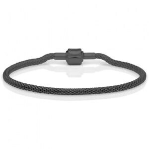 yzWG[EANZT[ x[O~l[[uXbgubN`[XeXbering bracciale donna milanese ip nero per charms acciaio inox