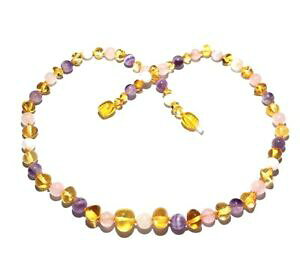 yzWG[EANZT[ AA_gogAo[[Xg[AWXgNH[csNlbNX100 vera adulta tara moon baltic amber moonstone ametista quarzo rosa collana