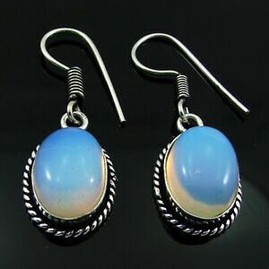 【送料無料】ジュエリー・アクセサリー メッキシルバーホワイトオパライトジェムイヤリングバタッキファッションジュエリー925 placcato argento bianco opalite gemma orecchini batacchi moda jewelry 3370