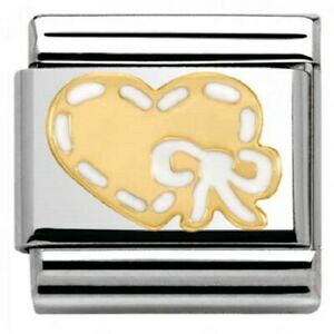 yzWG[EANZT[ W[m~l[gINI[tBIbRNnomination componibili oro cuore amp; fiocco link rif 03025342 rrp  22