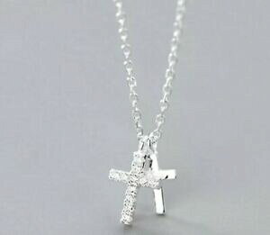 �y���������z�W���G���[�E�A�N�Z�T���[ ?�V���o�[�X�^�[�����O�N���X�C�G�X�N���X�^���l�b�N���X abbiamo ? 925 argento sterling croce gesu battesimo collana di cristallo