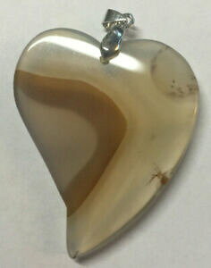 yzWG[EANZT[ rbOn[gy_gAK^Vo[g[obNgrande cuore ciondolo agata silvertone fibbia