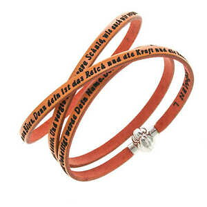 �y���������z�W���G���[�E�A�N�Z�T���[ �I�����W�h�C�c�A�[�����u���X���b�gbracciale amen padre nostro tedesco arancio