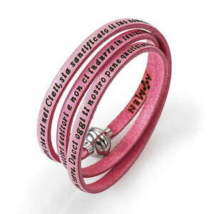 �y���������z�W���G���[�E�A�N�Z�T���[ �A�[�����u���X���b�g�C�^���A�o��bracciale amen padre nostro italiano rosa
