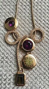 yzWG[EANZT[ XtXL[[Yg[lbNXNX^swarovski rose tone collana w cristalli multicolore