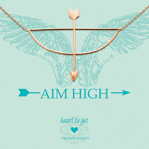 �y���������z�W���G���[�E�A�N�Z�T���[ �G�C���n�C�V���o�[���g�S�[���h�y���_���g�`�F�[���Z�[���n�[�gheart to getcatena con ciondolo aim high argento rotgold