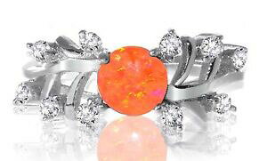 yzWG[EANZT[ bLS[hzCgEhlC`[[tLVRIp[Vo[placcato oro bianco rotondo natura foglia petalo messicano fuoco opale argento